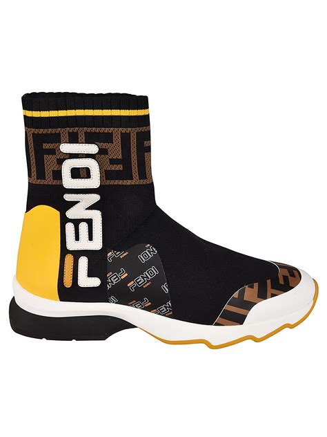 mens fendi sock sneakers|Fendi suede sneakers.